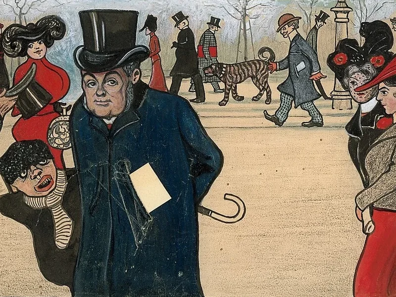 1870-Ole Christoffer Thorkelsen - Personaggi famosi a Karl-Johan